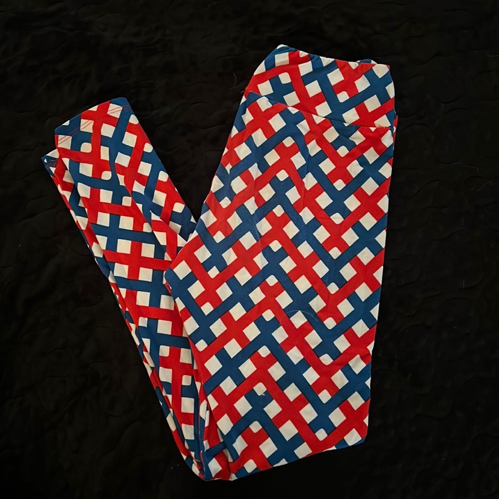 LuLaRoe LLR OS leggings, Used Condition.